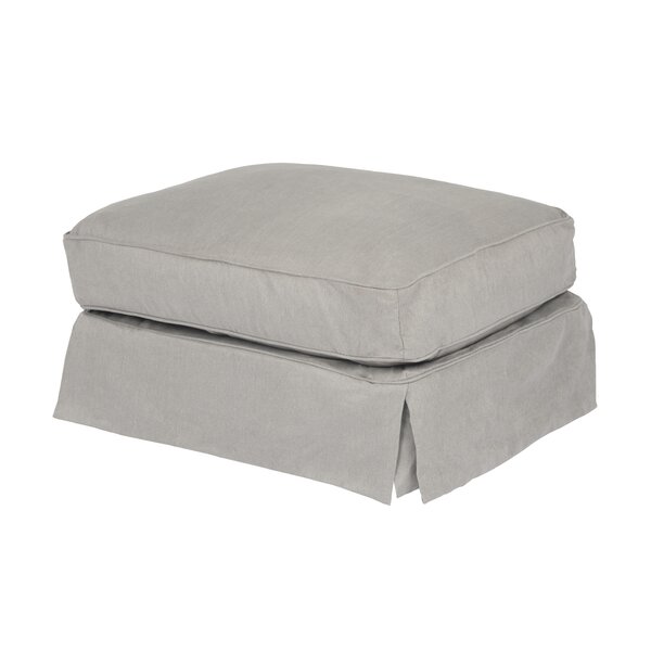 Elsberry Box Cushion Ottoman Slipcover By Rosecliff Heights