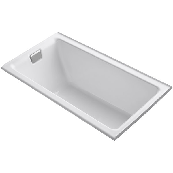 Tea-For-Two Alcove 66 x 36 Soaking Bathtub by Kohler