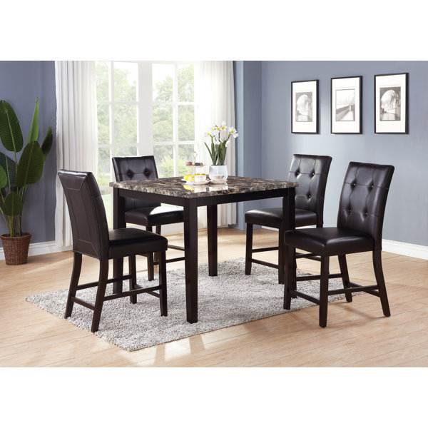 Ronald 5 Piece Counter Height Dining Set by A&J Homes Studio A&J Homes Studio
