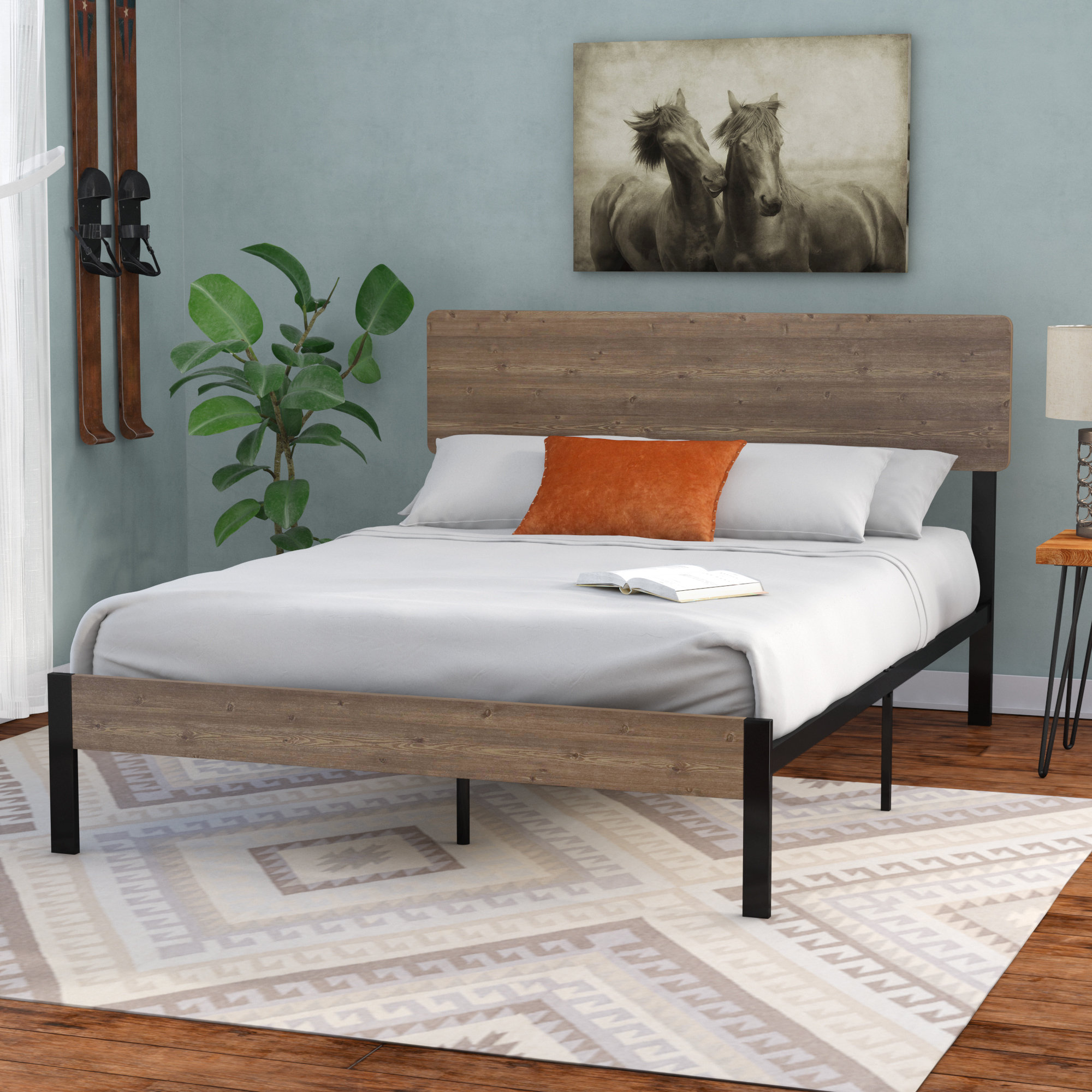 Julia Upholstered Panel Bed Furniture Tufted Upholstered Bed Bed