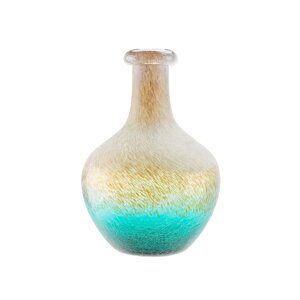 Frosted Hand Blown Glass Vase