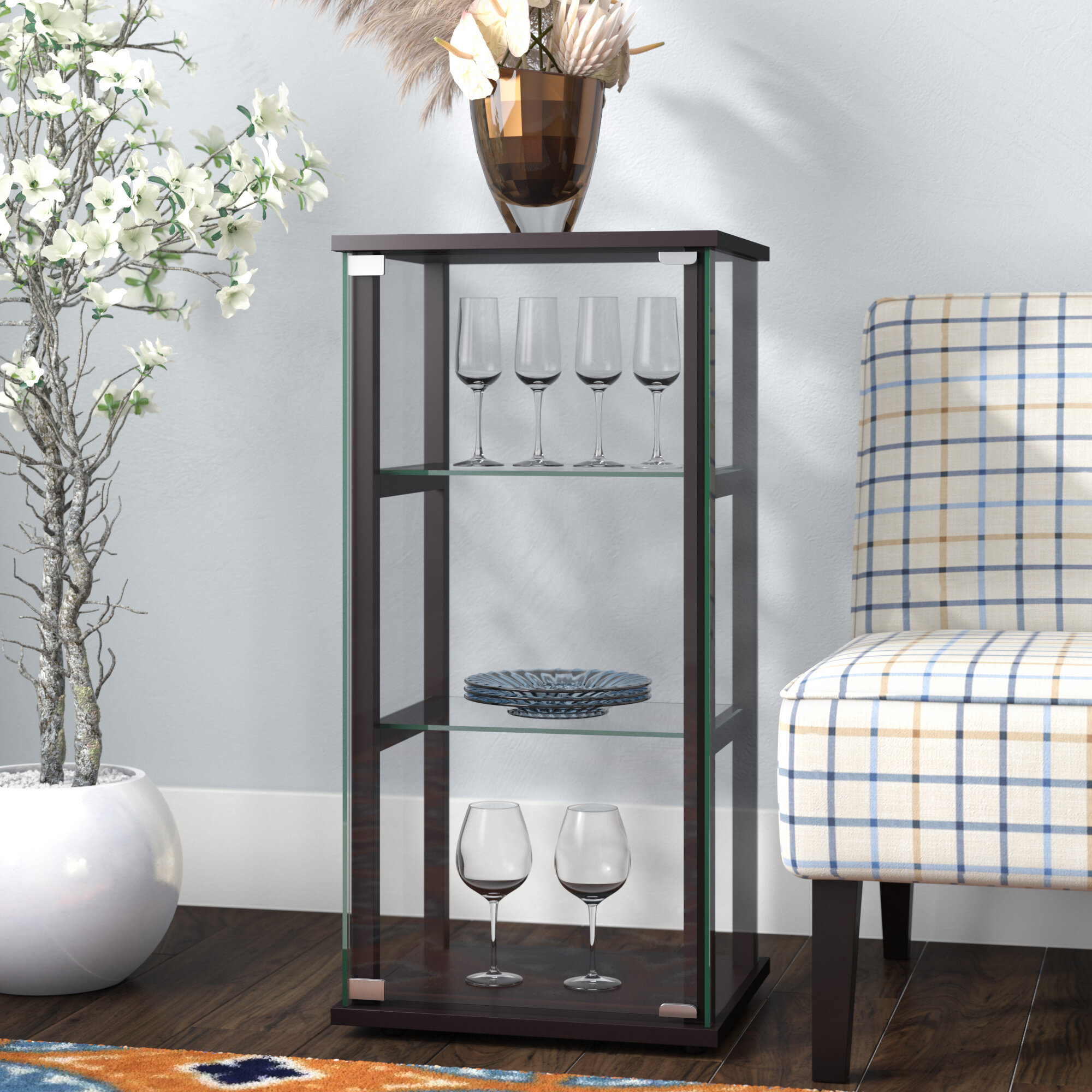 Zipcode Design Alvin Curio Cabinet Reviews Wayfair