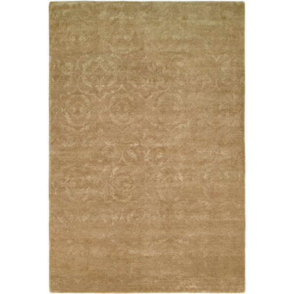 Faridkot Hand-Knotted Butternut Area Rug by Meridian Rugmakers