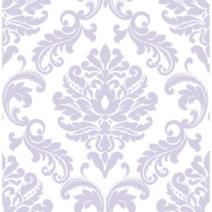 Purple Ariel Peel And Stick Wallpaper Roll