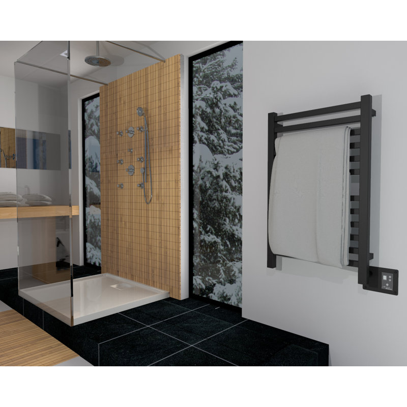 Amba Quadro Wall Mount Electric Towel Warmer With Dual Purpose