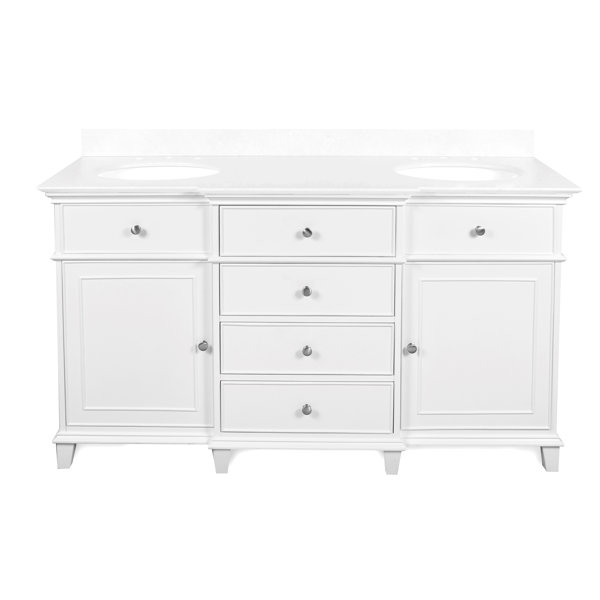 Harpe 61 Double Bathroom Vanity Set by Darby Home Co