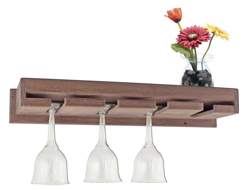Seateak Wall Mounted Wine Glass Rack Reviews Wayfair - Defaultname seateak wall mounted wine glass rack reviews wayfair - defaultname