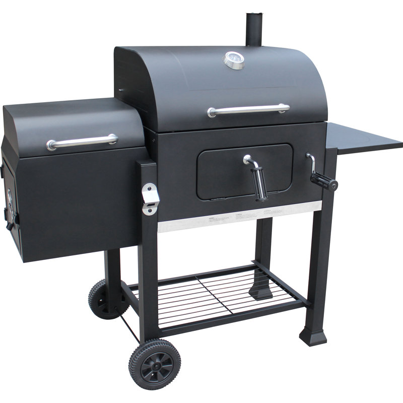 11" Vista BBQ Barrel Charcoal Grill with Smoker
