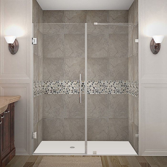 Nautis 60 X 72 Hinged Completely Frameless Shower Door Nautis 60 X 72 Hinged Completely Frameless Shower Door
