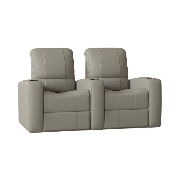 Leather Home Theater Recliner (Row Of 2) By Latitude Run