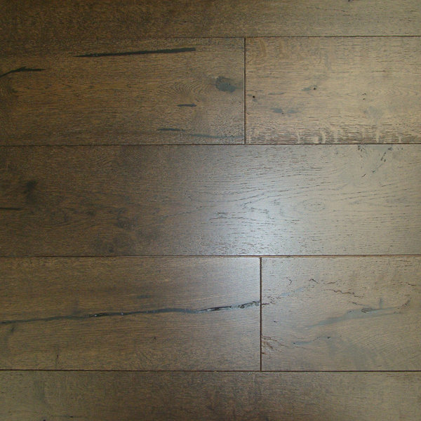 Caves 7-1/2 Engineered Oak Hardwood Flooring in Black Chocolate by Brayden Studio