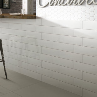 Bullnose Tile Trim You Ll Love Wayfair Hudson 12 X 4 Ceramic Bullnose Tile Trim In Glossy White