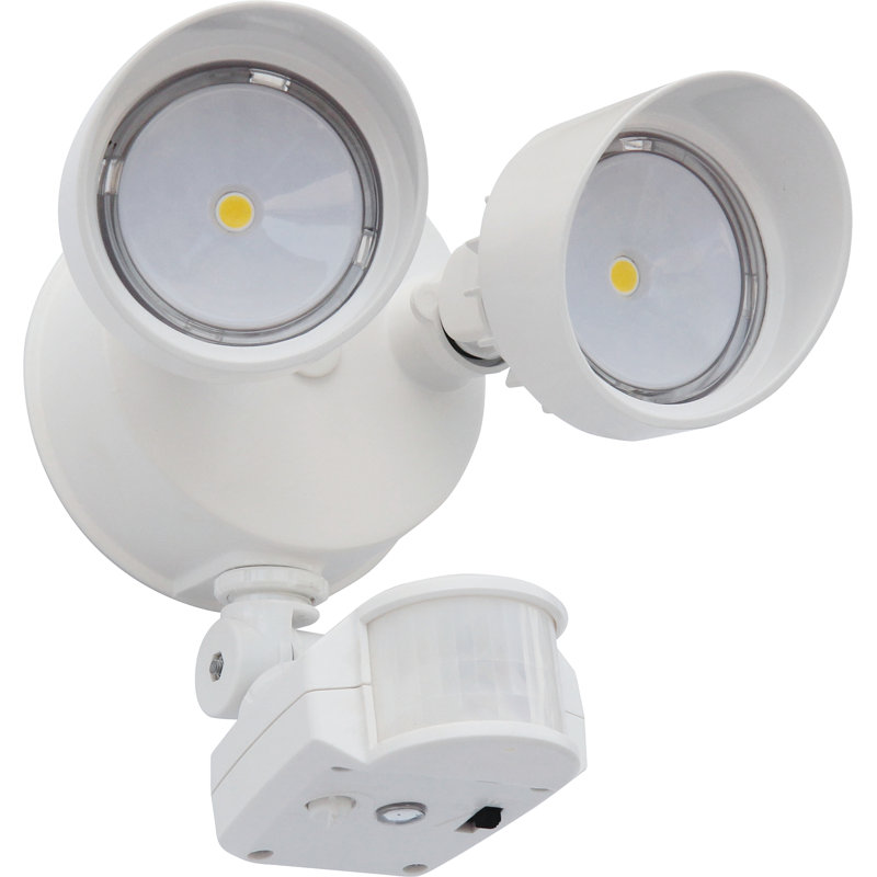Lithonia Lighting 2 Head Round Led Wall Mount Outdoor Security Lithonia Lighting 2 Head Round Led Wall