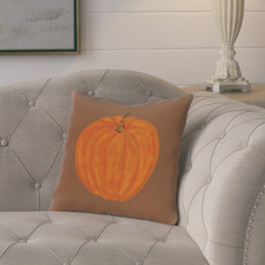 Ivy Lil Pumpkin Holiday Outdoor Throw Pillow