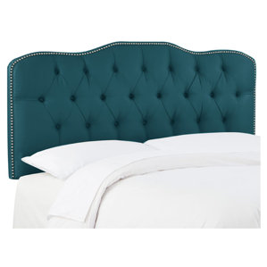 Taryn Queen Shantung Upholstered Headboard by Skyline Furniture