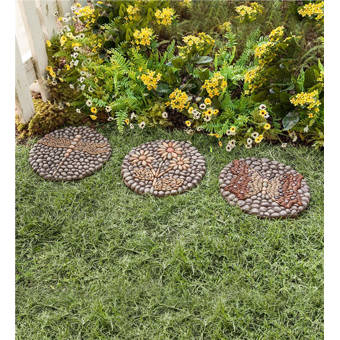 August Grove Kattie Live Love Laugh Cairn Garden Stone Wayfair