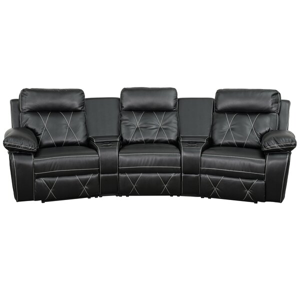 Leather Home Theater Recliner by Red Barrel Studio
