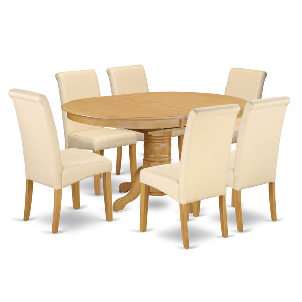 Amazing Park Row Oval Room Table 7 Piece Extendable Solid Wood Dining Set By Charlton Home 2019 Online