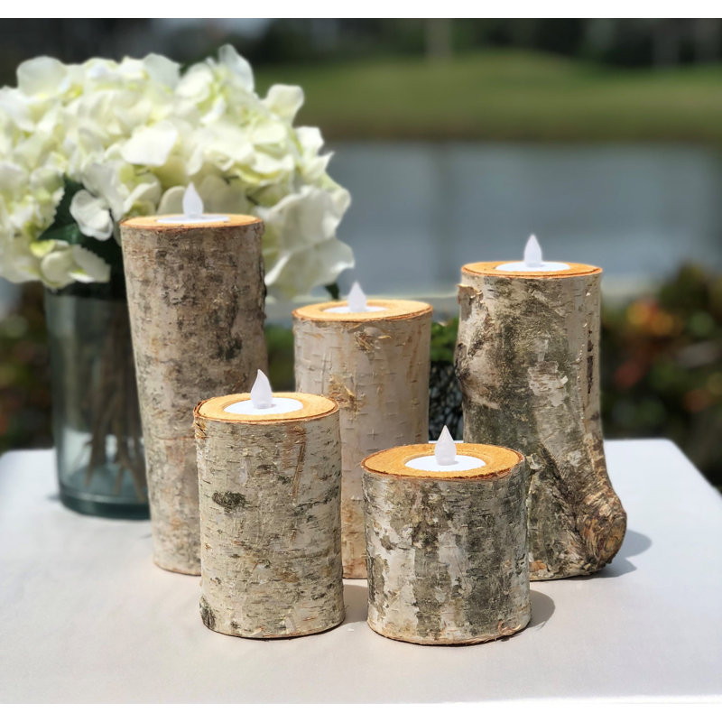 Modern 6 Piece Tealight Holder Candle Set