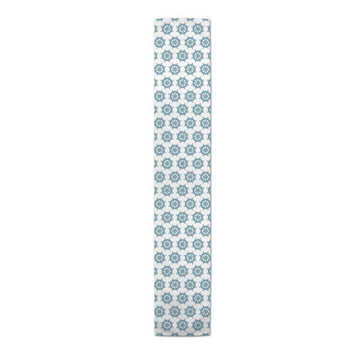 Keya Geometric Table Runner Breakwater Bay Color White Blue Size 16 L X 72 W Sportspyder