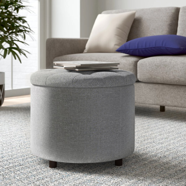 Zora Tufted Storage Ottoman With Tray By Zipcode Design Coupon