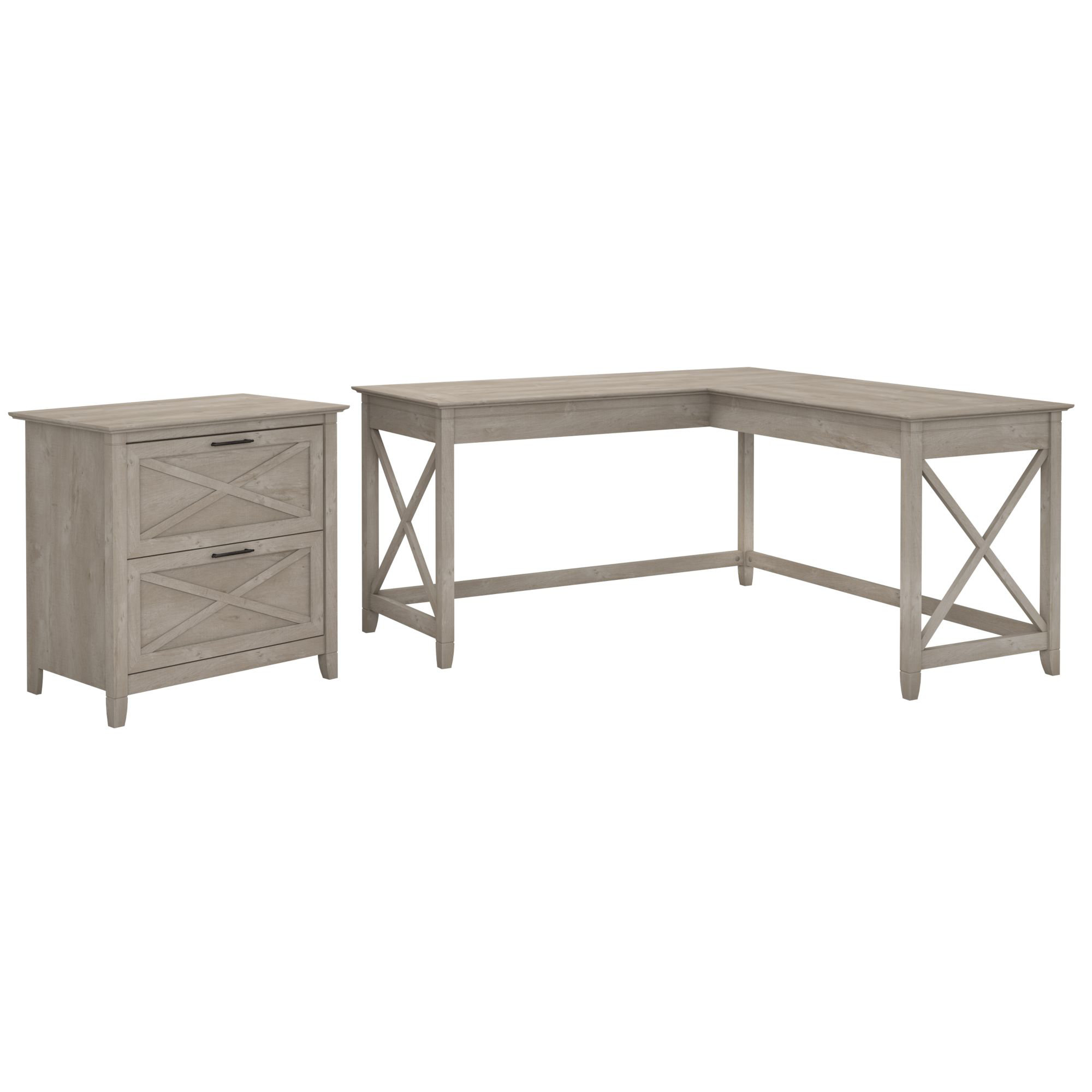 Beachcrest Home Cyra L Shaped Credenza Desk Reviews Wayfair