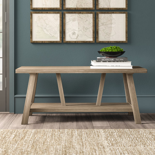 Vandeusen Wood Storage Bench By Gracie Oaks #1