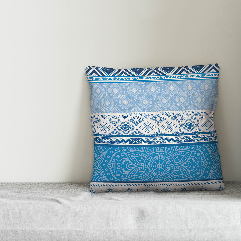 Bungalow Rose Reinhold Boho Textile Indoor Outdoor Throw Pillow