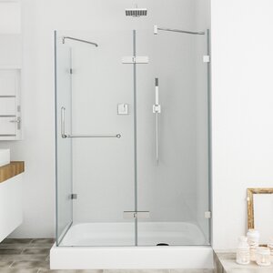 Monteray 32 x 40-in. Frameless Shower Enclosure with .375-in. Clear Glass and Chrome Hardware