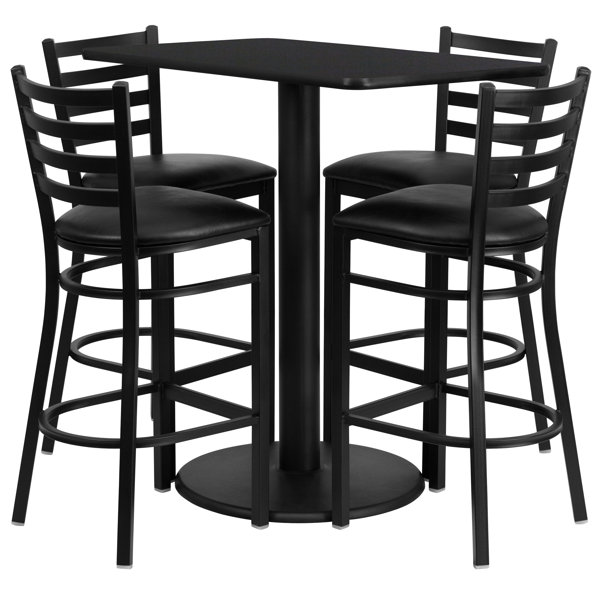 Modern Deloris 5 Piece Pub Table Set By Latitude Run Discount