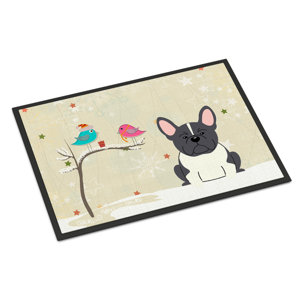 Christmas Presents Between Friends French Bulldog Doormat
