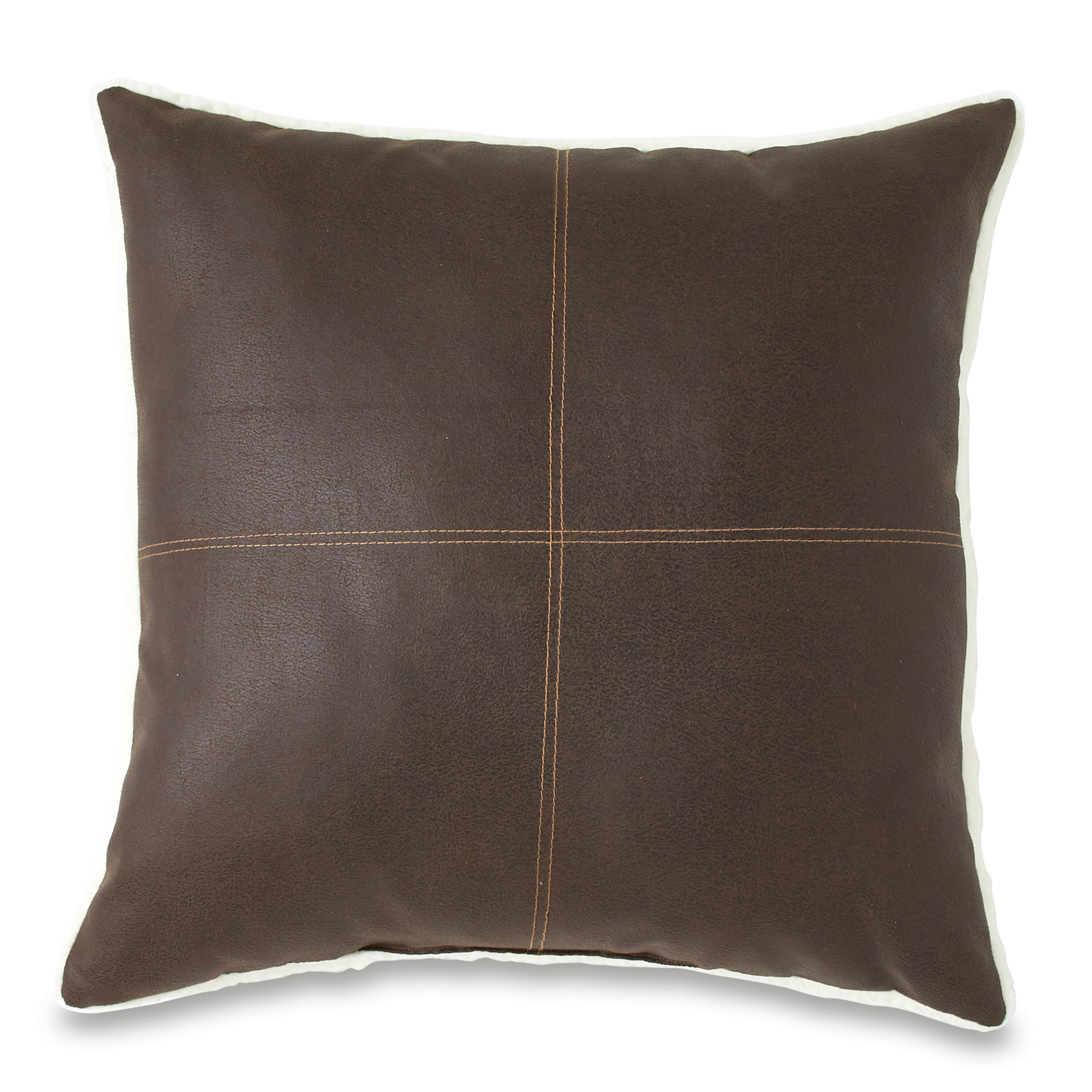 leather throw pillows large