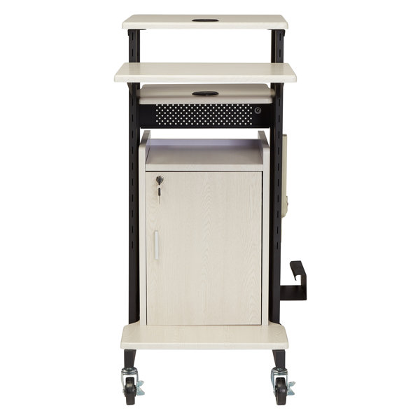 Premium Plus Presentation AV Cart Full Podium by Oklahoma Sound