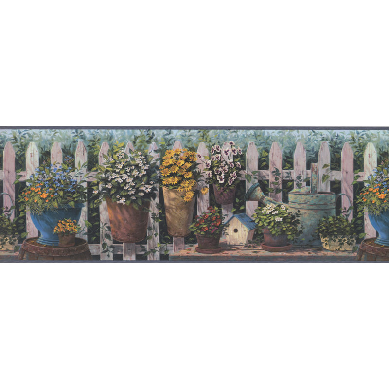 August Grove Bottomley Flowers In Pots Fenced Yard Country