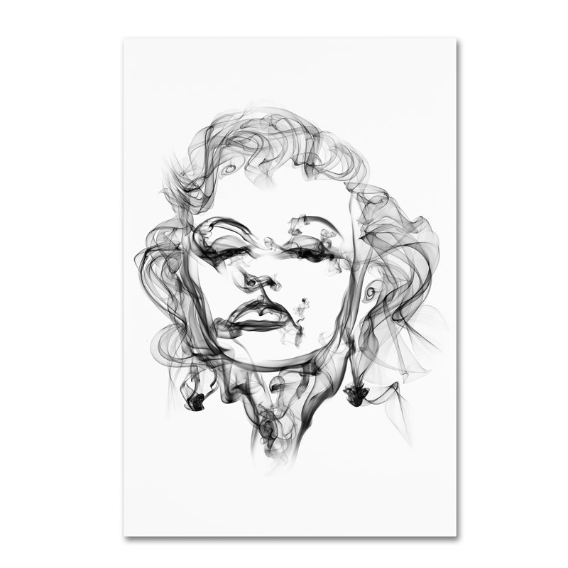 Trademark Art Marilyn Monroe Graphic Art Print On Wrapped Canvas