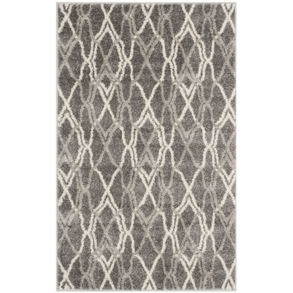 Ajax Grey/Light Grey Outdoor Area Rug by Zipcode Design