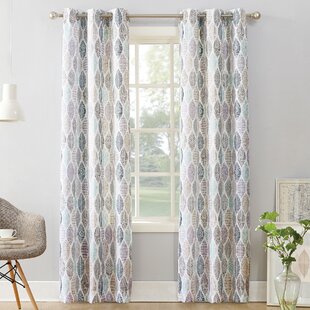 Blue Leaf Curtains Wayfair