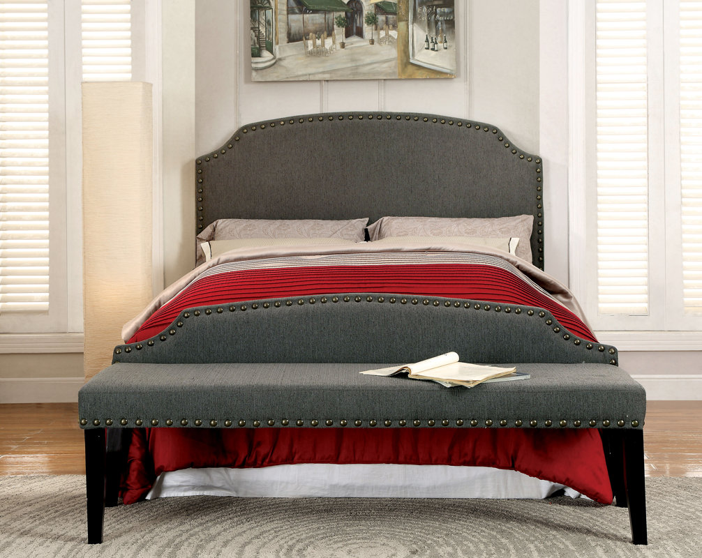 Three Posts Millersburg Upholstered Bench & Reviews Wayfair