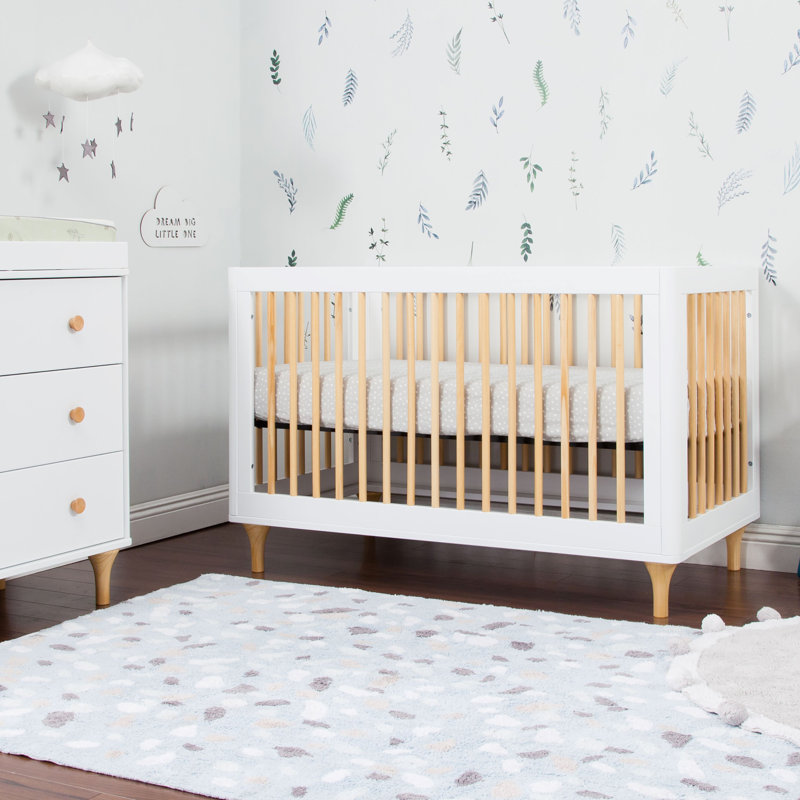 white natural crib