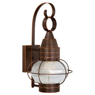 Best Sanibel 1-Light Outdoor Wall Lantern By Breakwater Bay Outdoor Lighting Sanibel 1-Light Outdoor Wall Lantern By Breakwater Bay Outdoor Lighting