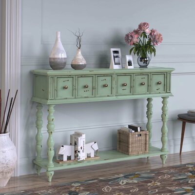 August Grove Enver 48.03" Solid Wood Console Table