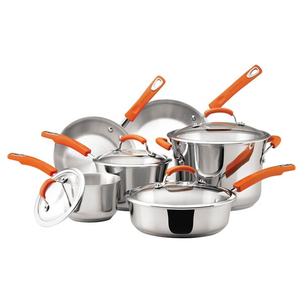 6-Piece Stainless Steel Cookware Set by Rachael Ray