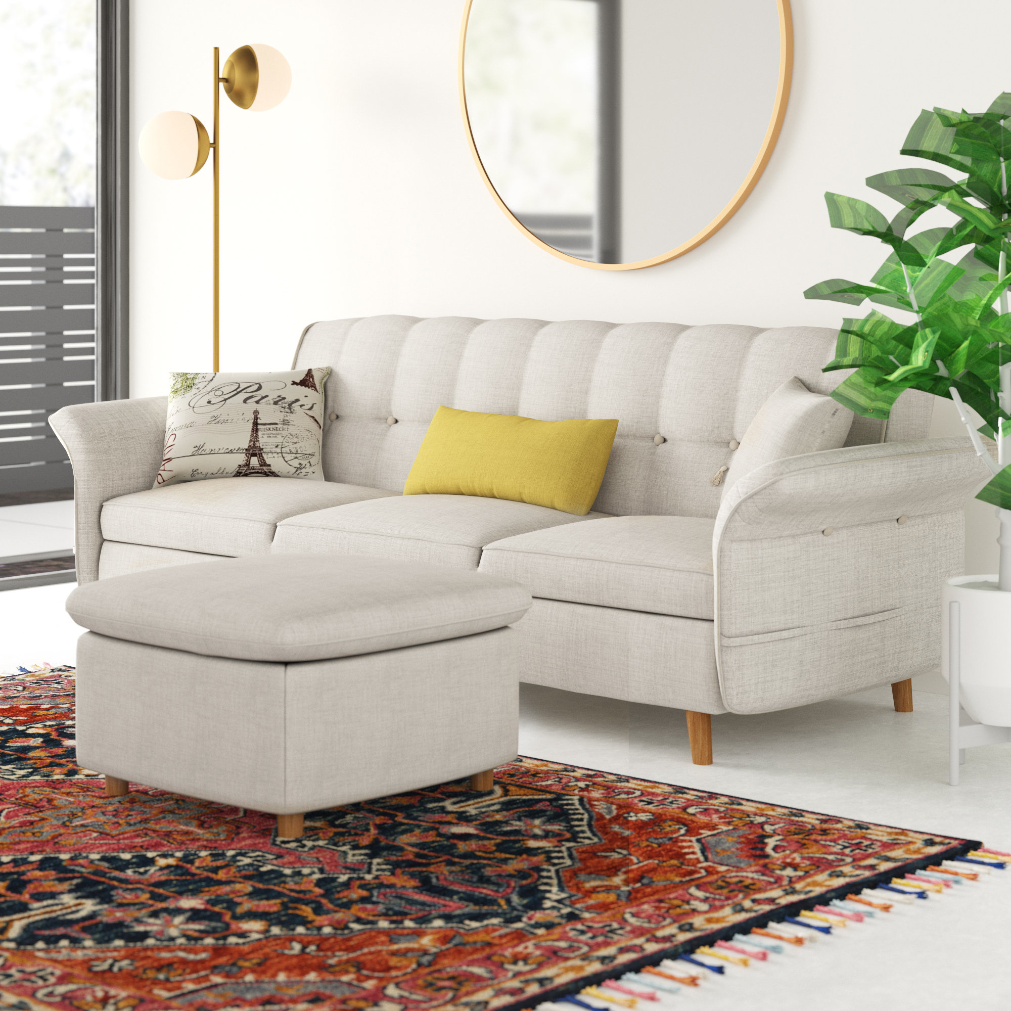 Harper Convertible Sofa Reviews Allmodern Harper Convertible Sofa Reviews