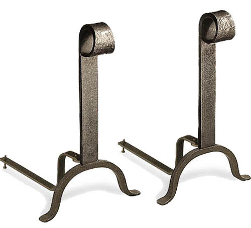Colonial Iron Andirons by Pilgrim Hearth