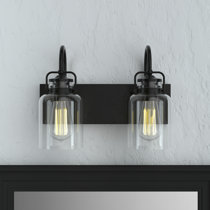 Single black vanity light Clearance