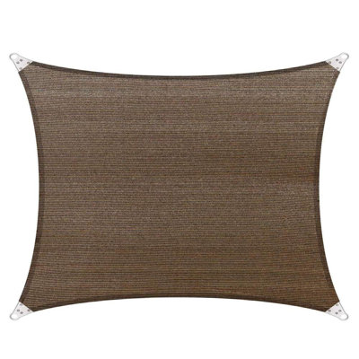 Reinforced Super Ring 23 X 45 Rectangle Shade Sail ColourTree Color Brown