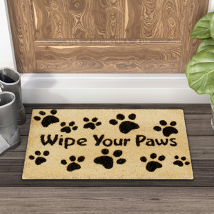 Carolines Treasures Bearded Collie Wipe Your Paws Floor Mat 19 x 27 Multicolor