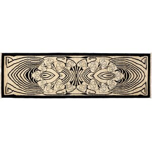 One-of-a-Kind Shalimar Hand-Knotted Black Area Rug