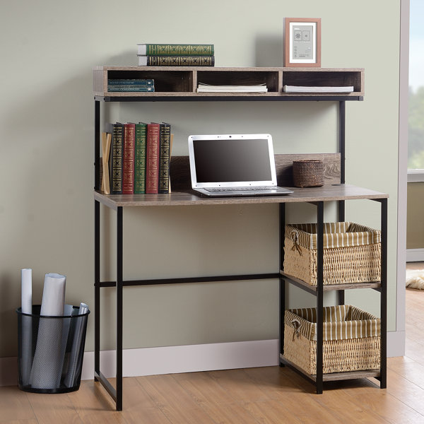 Petri Computer Desk with Hutch by World Menagerie