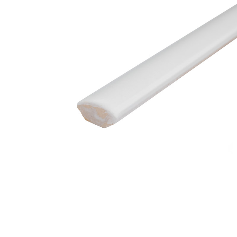 Elitetile Tivoli 12 X 0 5 Matte Ceramic Quarter Round Tile Trim Matte Ceramic Quarter Round Tile Trim